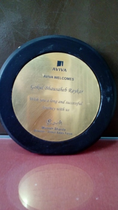 Award from AVIVA