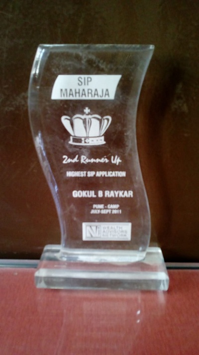 Trophy for Highest NJ SIP Application
