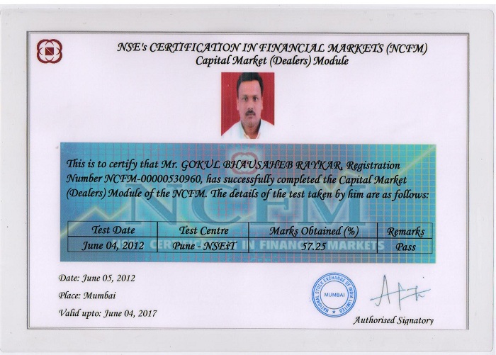 NCFM DELARS MODULE CERTIFICATE